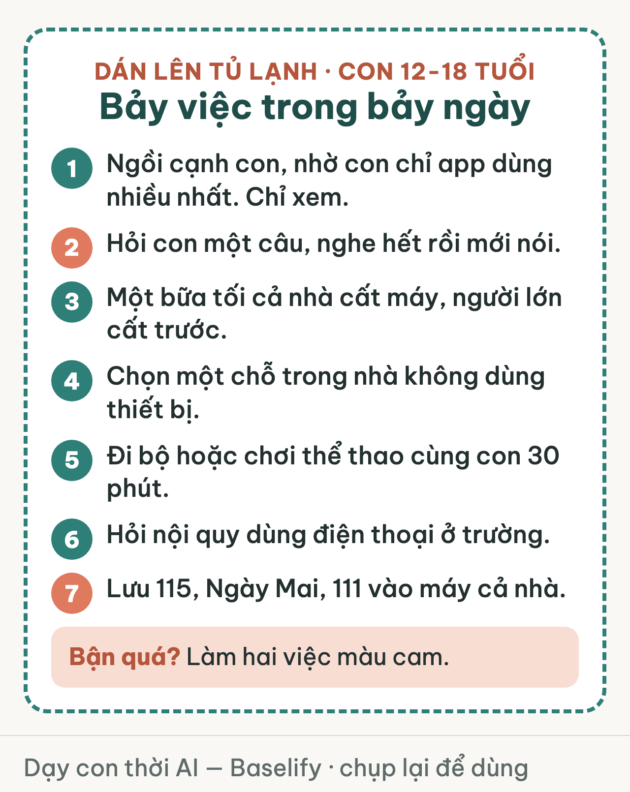 Thẻ bảy việc trong bảy ngày