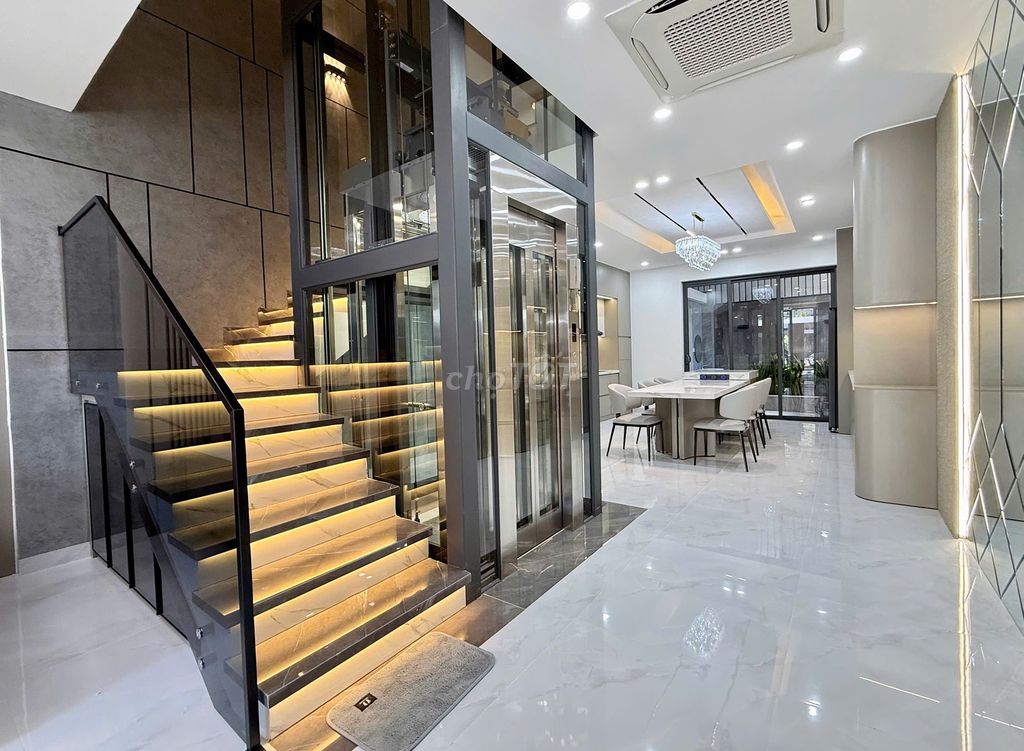 NHÀ THIẾT KẾ HIỆN ĐẠI CÓ THANG MÁY, FULL NỘI THẤT CAO CẤP KĐT MỸ GIA — ảnh 5
