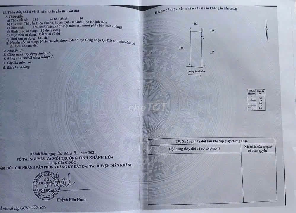 Bán đất thị trấn Diên Khánh gần bờ kè Trần Phú chỉ 13tr/m2 — ảnh 2