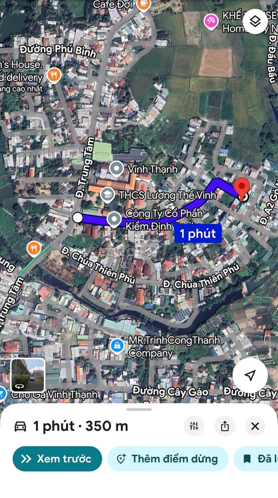 Lô đất đẹp vuông vắn ngang 7,2m Đường Gò Ngựa - Vĩnh Thạnh (Phường Tây — ảnh 2